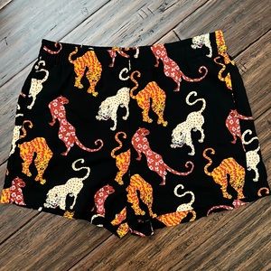 Tiger print UO shorts